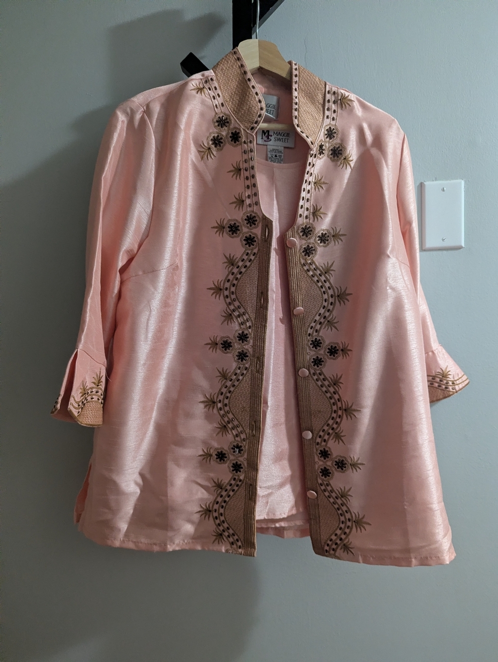 Vintage Pink Maggie Sweet Pant Suit Size Medium